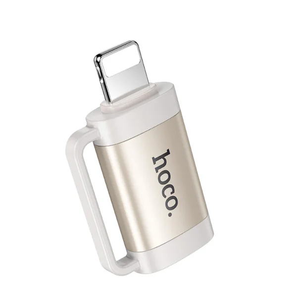 Адаптер HOCO UA31B OTG от Lightning към Type C, 2A, Сив 2