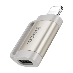 Адаптер HOCO UA31B OTG от Lightning към Type C, 2A, Сив