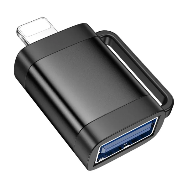 Адаптер HOCO UA31A OTG от Lightning към USB A, Черен 2