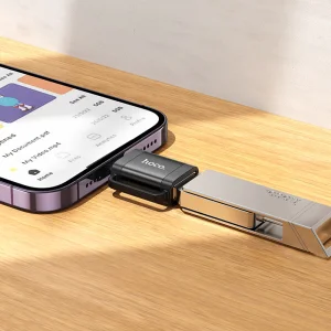 Адаптер HOCO UA31A OTG от Lightning към USB A, Черен 4