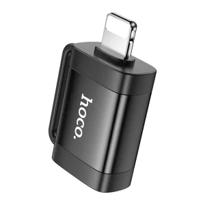 Адаптер HOCO UA31A OTG от Lightning към USB A, Черен