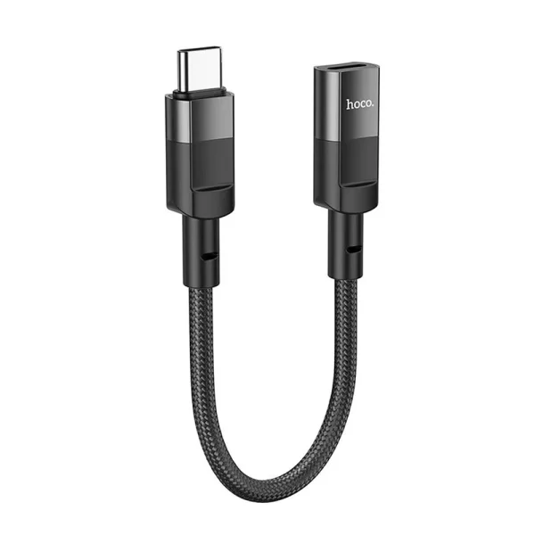 Адаптер HOCO U107 OTG от Type C към Lightning, 10cm, Черен 2