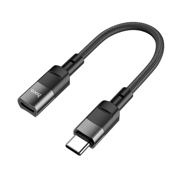 Адаптер HOCO U107 OTG от Type C към Lightning, 10cm, Черен 3