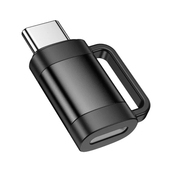 HOCO UA31E OTG Adapter Type C to Lightning, 3A, Black 2