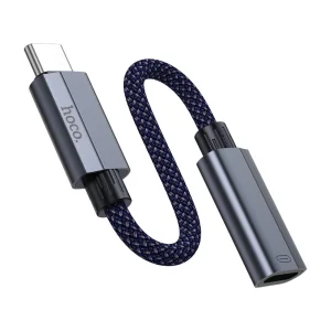 Адаптер HOCO UA29A OTG от Type C към Lightning, 15cm, Тъмно син