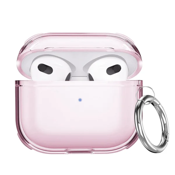 Airpods Case, transparent - pink 1