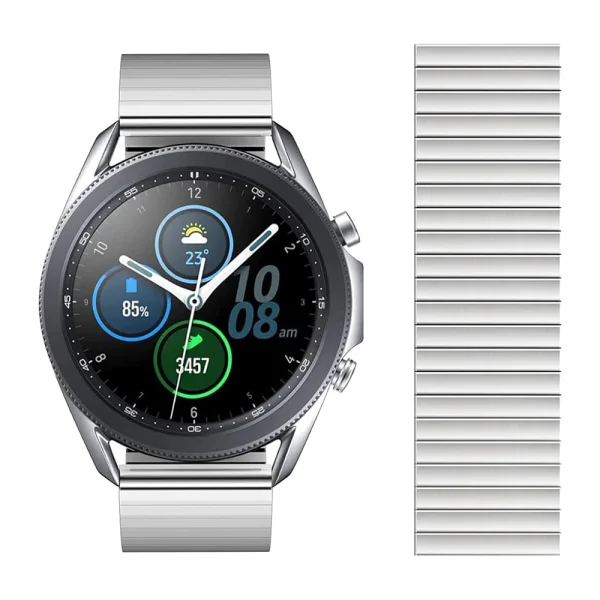 Metal Elastic Strap Elastic for Huawei Watch 22mm, Silver 3