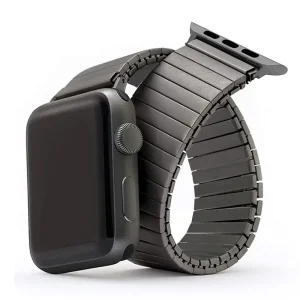 Метална ластична каишка Elastic за Apple Watch 42 /44 /45 / 49mm, Черен