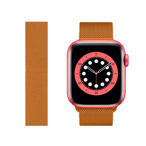 Metal Strap Magnet for Apple Watch 38 / 40 / 41mm, Orange 1
