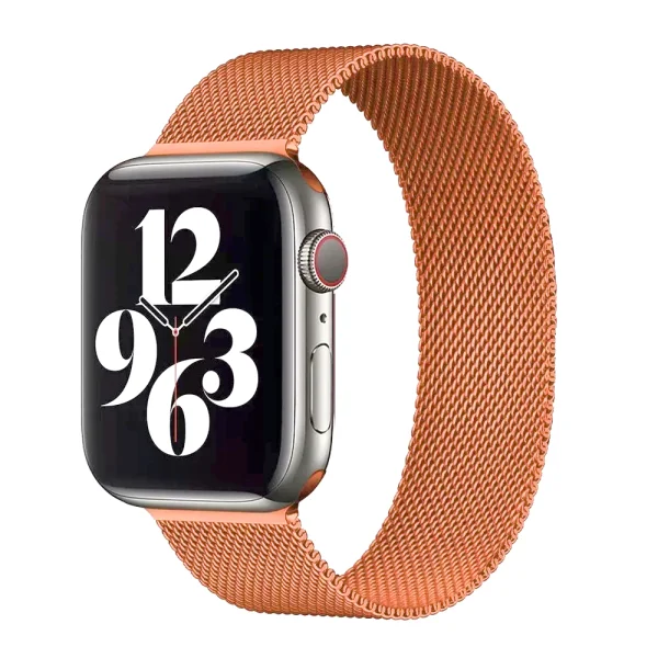Metal Strap Magnet for Apple Watch 38 / 40 / 41mm, Orange 2