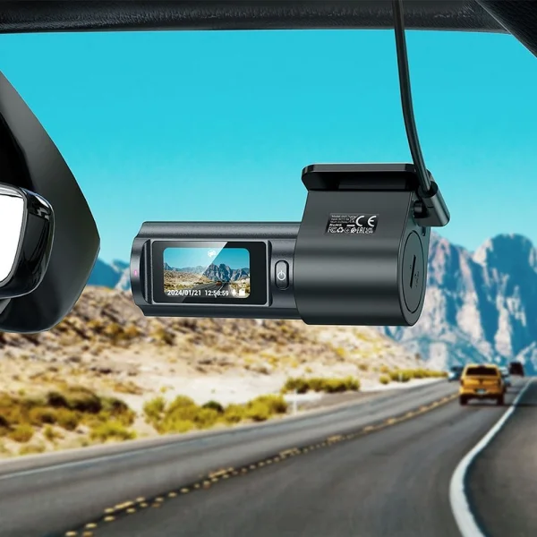 Камера за кола HOCO Driving Recorder 2K DV7, Черен 4