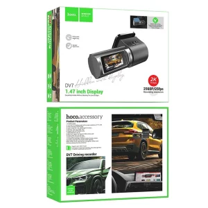 Камера за кола HOCO Driving Recorder 2K DV7, Черен 6