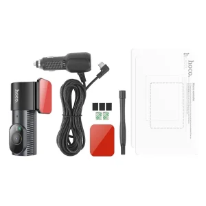 Камера за кола HOCO Driving Recorder 2K DV7, Черен 5