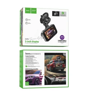HOCO DV5 Dash Cam, 3-inch Screen, 1080p/30 fps, Gray 6