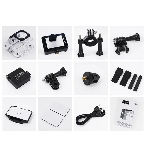 Sports Camera HOCO, 2 inch screen, 1080p/30fps, DV100, Black 4