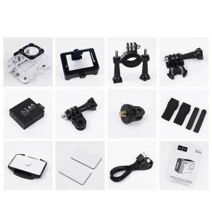 Sports Camera HOCO, 2 inch screen, 1080p/30fps, DV100, Black 4