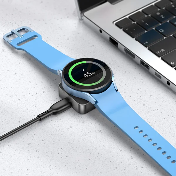 Wireless charger HOCO CW56 compatible with Samsung Watch, 2.5W, Black 3