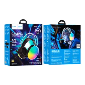Слушалки HOCO Gaming W109, USB-A, Jack 3.5mm и микрофон, Черен 4