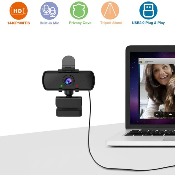 WEB Camera 2K Quad HD B8-C06 1440P 3