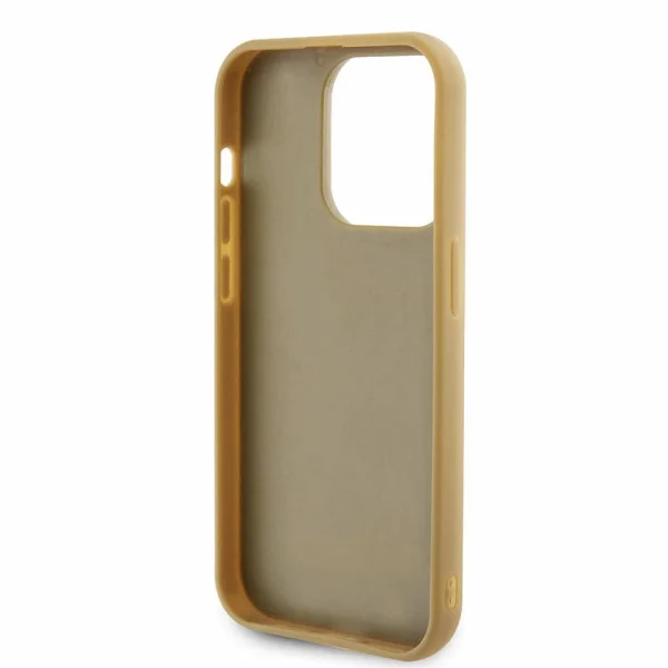 Калъф GUESS, PU Square Mirror Script Logo за iPhone 15 Pro Max, GUHCP15XPMSDGSD, Златист 5