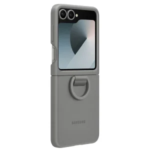 Калъф Samsung Silicone Cover with Ring за Samsung Galaxy Z Flip 6, EF-PF741TJE, Сив