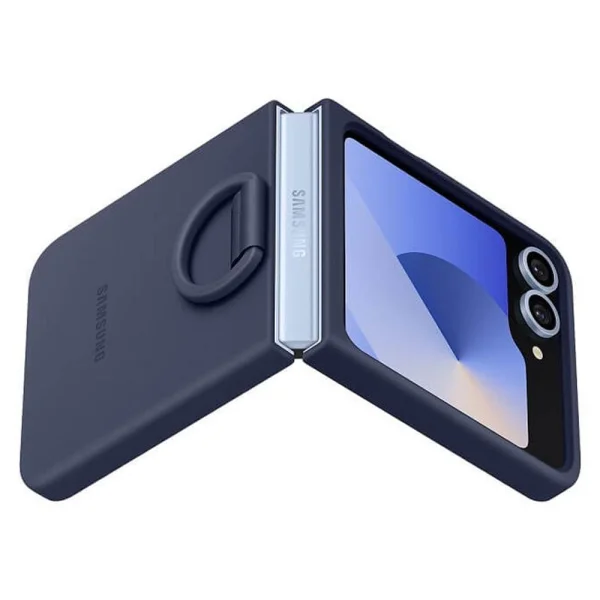 Калъф Samsung Silicone Cover with Ring за Samsung Galaxy Z Flip 6, EF-PF741TNE, Син 2