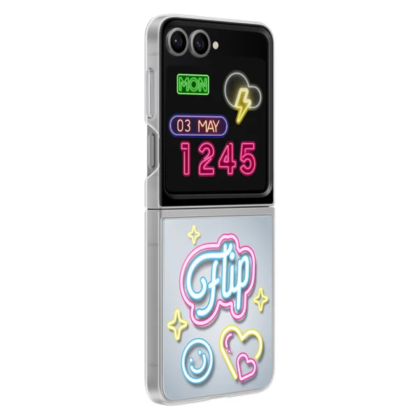 Калъф Samsung FlipSuit за Samsung Galaxy Z Flip 6, EF-ZF741CTE, Прозрачен 3