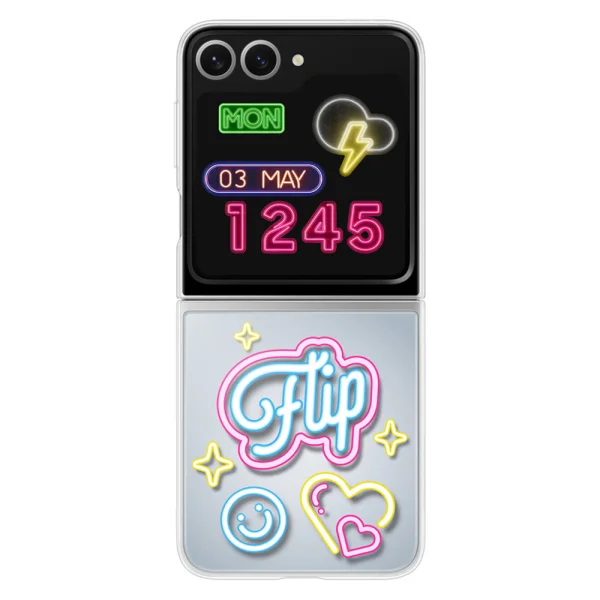 Калъф Samsung FlipSuit за Samsung Galaxy Z Flip 6, EF-ZF741CTE, Прозрачен 1