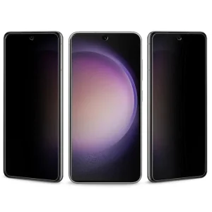 Стъклен Протектор 5D Full Glue PRIVACY за Samsung Galaxy S23, без дупка за пръстов отпечатък 3