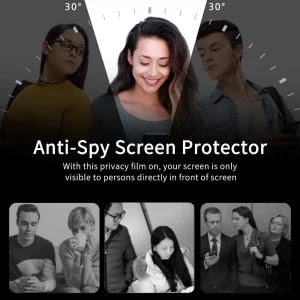 Стъклен Протектор 5D Full Glue PRIVACY за Samsung Galaxy S23, без дупка за пръстов отпечатък 5