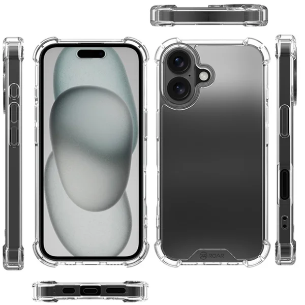 Shockproof case Armor Jelly Roar for iPhone 16 Plus, Transparent 2