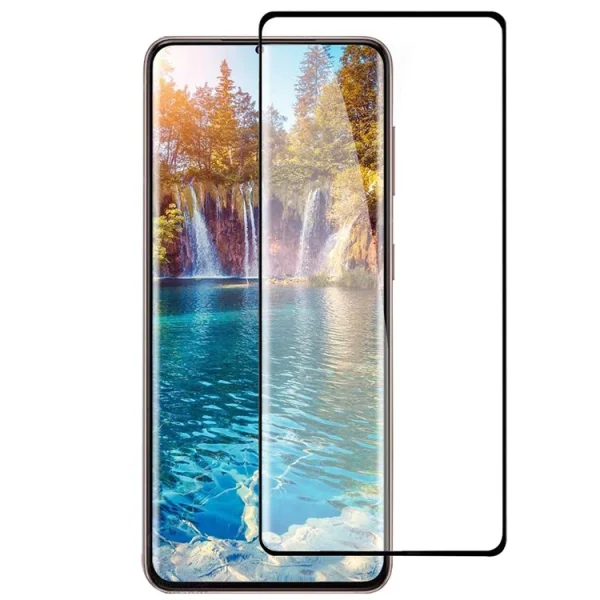 Glass Protector Full Glue 5D for Samsung Galaxy S21, Black 1
