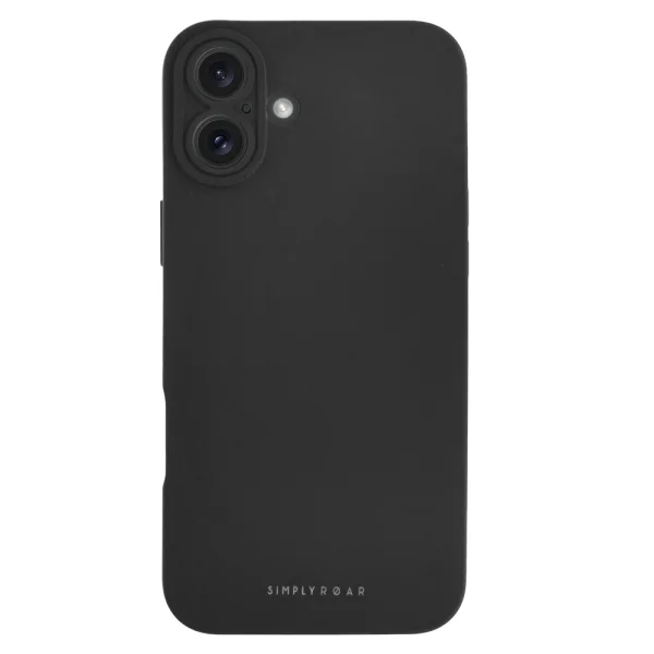 Силиконов калъф Roar Luna Case за iPhone 16 Plus, Черен 2