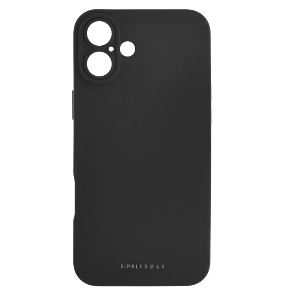 Силиконов калъф Roar Luna Case за iPhone 16 Plus, Черен 1