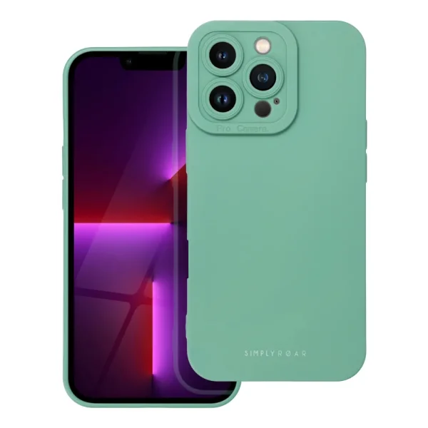 Silicone case Roar Luna Case for iPhone 16 Pro Max, Green 2