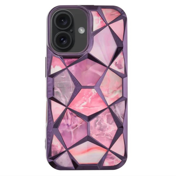 Силиконов калъф Twinki за iPhone 16, Лилав 1