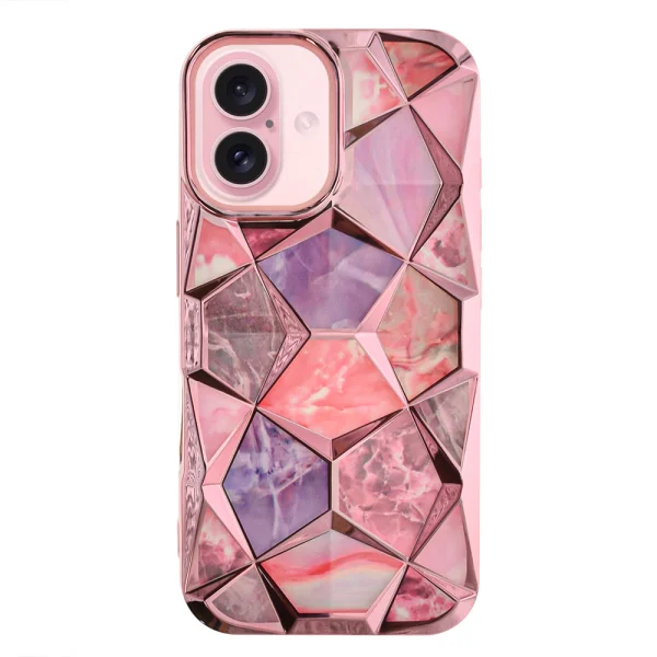 Силиконов калъф Twinki за iPhone 16, Розов 1