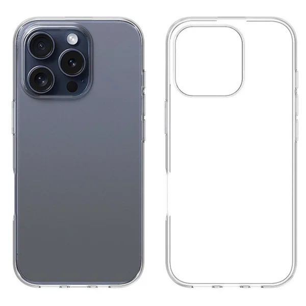 Silicone case for iPhone 16 Pro, 0.5 mm, Transparent 2