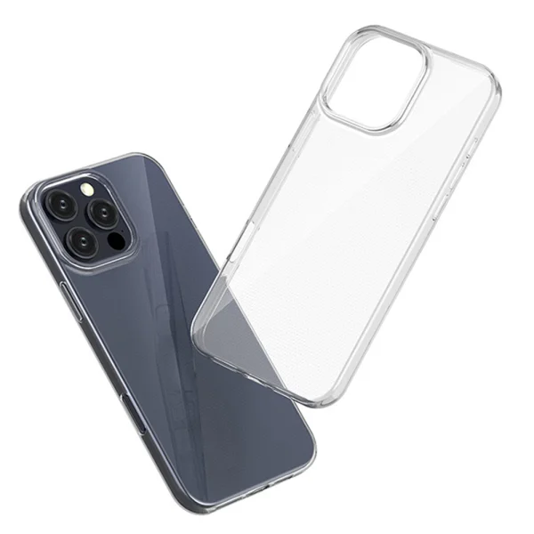 Silicone Case for iPhone 16 Pro Max, 0.5 mm, Transparent 3