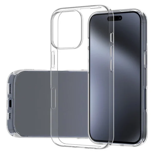Silicone Case for iPhone 16 Pro Max, 0.5 mm, Transparent 1
