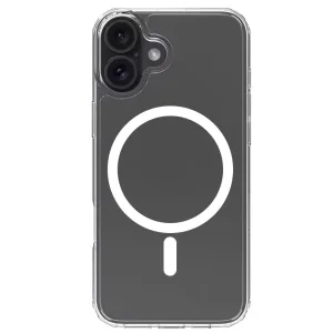 Удароустойчив калъф MagSF за iPhone 16 Plus, Прозрачен