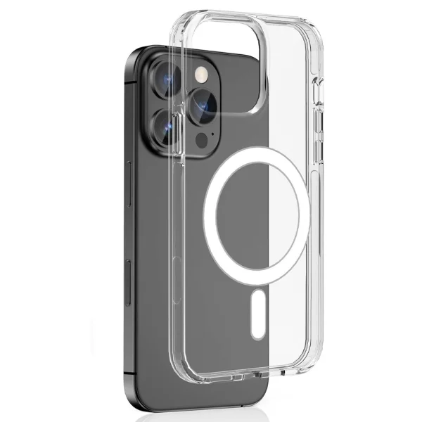 Shockproof MagSF Case for iPhone 16 Pro, Transparent 1