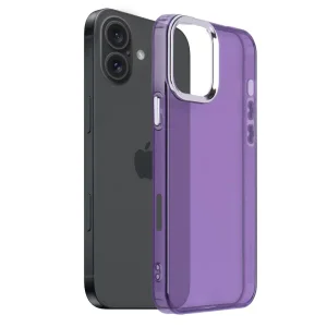 Силиконов калъф PEARL за iPhone 16, Лилав