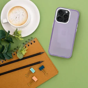 Силиконов калъф PEARL за iPhone 16 Pro Max, Лилав 4