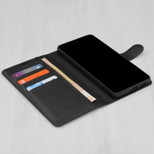 Калъф тефтер Techsuit Leather Folio за Huawei Honor Magic6 Pro, Черен 4