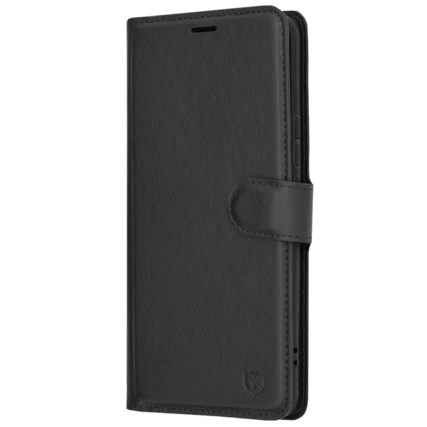 Калъф тефтер Techsuit Leather Folio за Huawei Honor Magic6 Pro, Черен 1