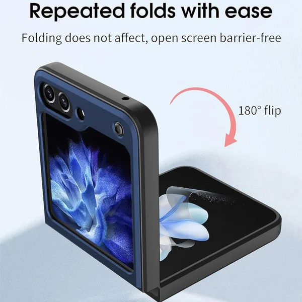 Shockproof back cover Techsuit Camguard pro for Samsung Galaxy Z Flip 6, Blue 2