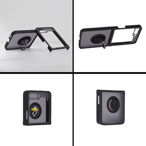 Shockproof case Techsuit Glinth for Samsung Galaxy Z Flip 6, Black 3