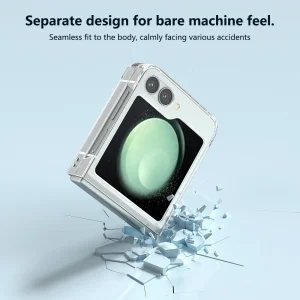 Пластмасов калъф за Samsung Galaxy Z Flip6, Прозрачен 5