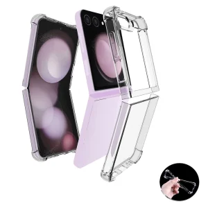 Силиконов калъф Anti-Drop за Samsung Galaxy Z Flip6, Прозрачен 4
